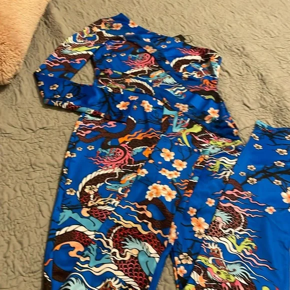 Blue Dragon Jumpsuit (one piece) - Picture 1 of 8